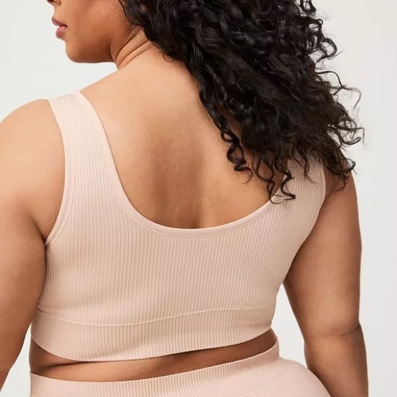 Torrid Seamless Rib Bralette - Rose Dust - Picture 3 of 7